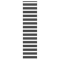 Miniatyrbild 1 av 2: Rullgardin zebra svart 55x230 cm tyg bredd 50,9 cm polyester