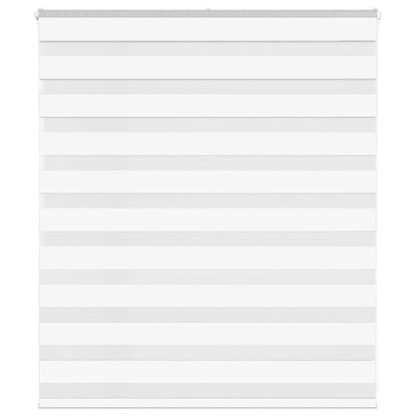 Rullgardin zebra vit 125x100 cm tyg bredd 120,9 cm polyester