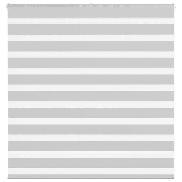 Rullgardin zebra ljusgrå 145x100 cm tyg bredd 140,9cm polyester