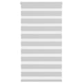 Miniatyrbild 1 av 2: Rullgardin zebra ljusgrå 80x100 cm tyg bredd 75,9 cm polyester