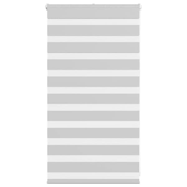 Rullgardin zebra ljusgrå 80x100 cm tyg bredd 75,9 cm polyester