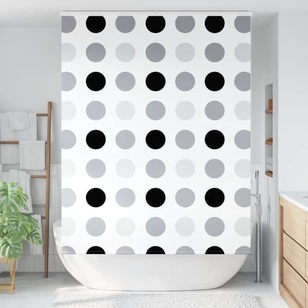 Duschrullgardin med kassett 160x240 cm tygbredd 156 cm