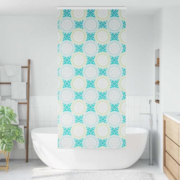Duschrullgardin med kassett 100x240 cm tyg bredd 96 cm