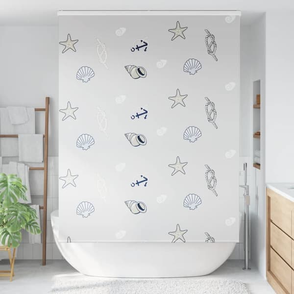 Duschrullgardin med kassett 150x240 cm tygbredd 146 cm