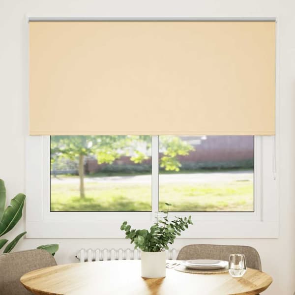 Rullgardin mörkläggningsbeige 145x175 cm tyg bredd 141,6 cm