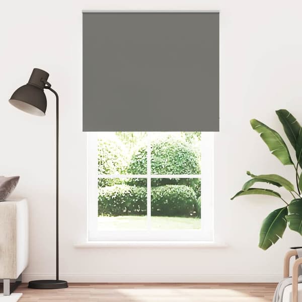 Rullgardin mörkläggning grå 125x230 cm tyg bredd 121,6 cm