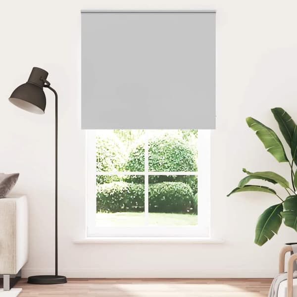 Rullgardin mörkläggning ljusgrå 120x210 cm tyg bredd 116,6 cm
