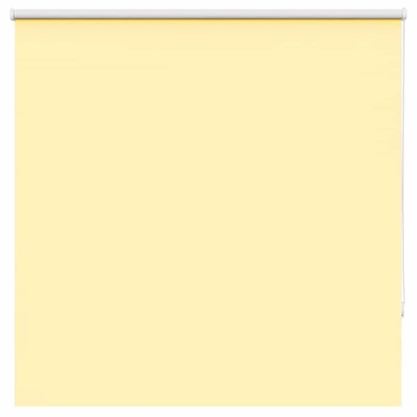 Rullgardin mörkläggningsgul 130x130 cm tyg bredd 126,6 cm