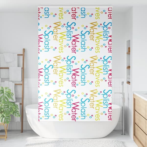 Duschrullgardin med kassett 120x240 cm tyg bredd 116 cm