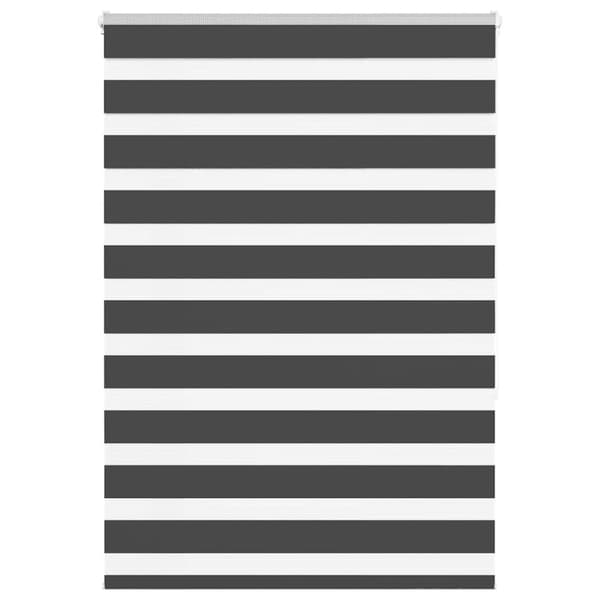 Rullgardin zebra svart 115x150 cm tyg bredd 110,9cm polyester