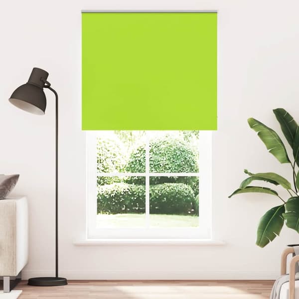 Rullgardin mörkläggning blad grön 130x230 cm tyg bredd 126,6 cm