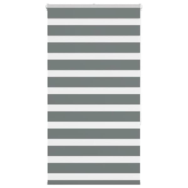 Rullgardin zebra mörkgrå 70x150 cm tyg bredd 65,9 cm polyester