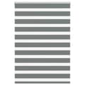 Miniatyrbild 1 av 2: Rullgardin zebra mörkgrå 100x150 cm tyg bredd 95,9 cm polyester