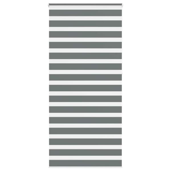 Rullgardin zebra mörkgrå 105x230 cm tyg bredd 100,9cm polyester