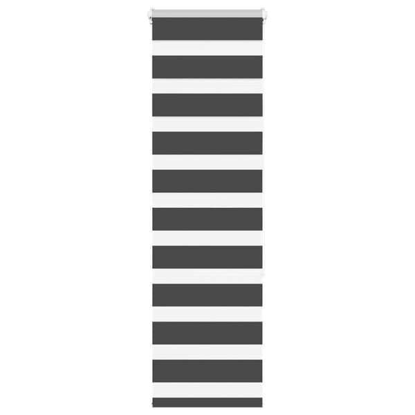 Rullgardin zebra svart 40x150 cm tyg bredd 35,9 cm polyester
