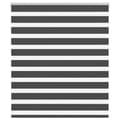 Miniatyrbild 1 av 2: Rullgardin zebra svart 125x150 cm tyg bredd 120,9cm polyester