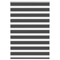 Miniatyrbild 1 av 2: Rullgardin zebra svart 100x100 cm tyg bredd 95,9 cm polyester