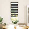 Miniatyrbild 2 av 2: Rullgardin zebra svart 55x100 cm tyg bredd 50,9 cm polyester