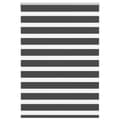 Miniatyrbild 1 av 2: Rullgardin zebra svart 110x150 cm tyg bredd 105,9cm polyester
