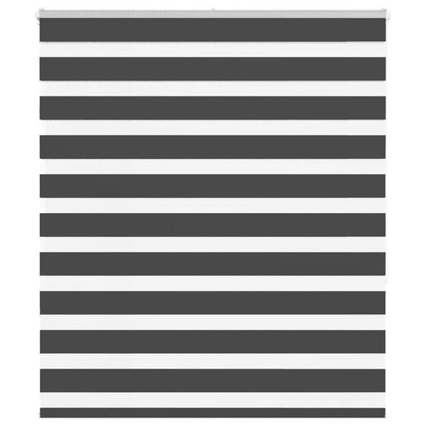 Rullgardin zebra svart 135x150 cm tyg bredd 130,9cm polyester
