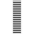 Miniatyrbild 1 av 2: Rullgardin zebra svart 65x230 cm tyg bredd 60,9 cm polyester