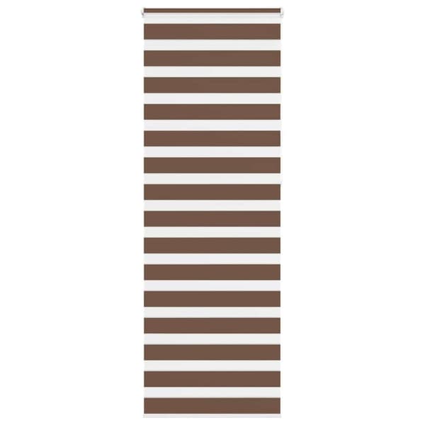 Rullgardin zebra brun 70x230 cm tyg bredd 65,9 cm polyester