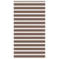 Miniatyrbild 1 av 2: Rullgardin zebra brun 135x200 cm tyg bredd 130,9 cm polyester