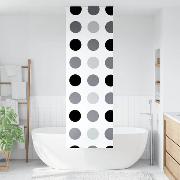 Rullgardin för dusch 80x240 cm tyg bredd 76 cm