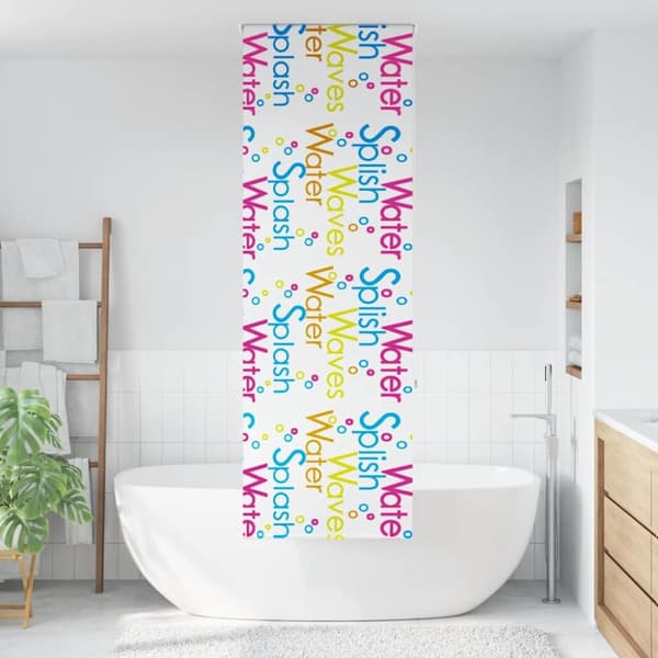 Rullgardin för dusch 70x240 cm tyg bredd 66 cm