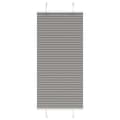 Miniatyrbild 2 av 2: Plisserad persienn antracit 55x100cm tyg bredd 54,4cm polyester