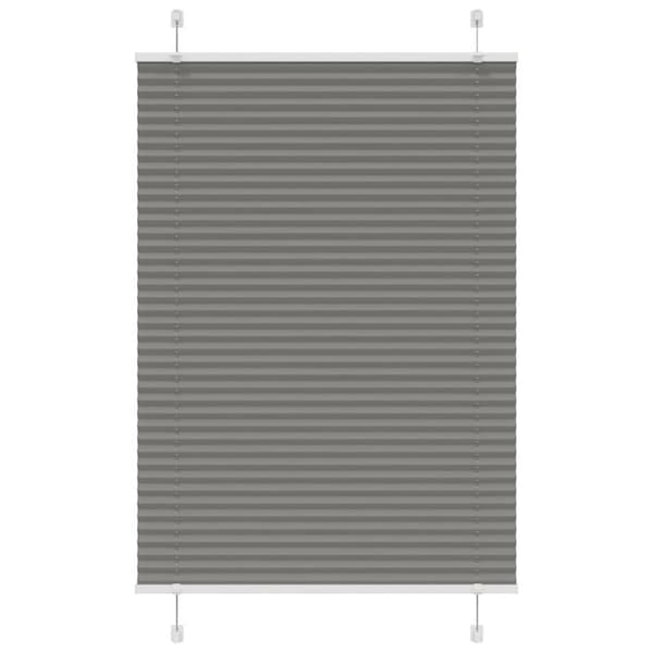 Plisserad persienn antracit 85x100cm tyg bredd 84,4cm polyester