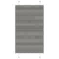 Miniatyrbild 2 av 2: Plisserad persienn antracit 75x100cm tyg bredd 74,4cm polyester