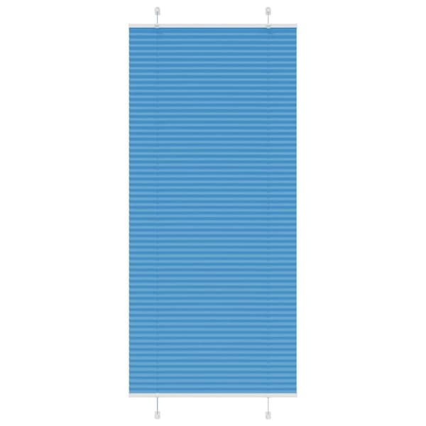 Plisserad persienn blå 95x200 cm tyg bredd 94,4 cm polyester
