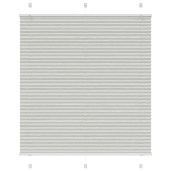 Plisserad persienn ljusgrå 120x100 cm tyg bredd 119,4cm