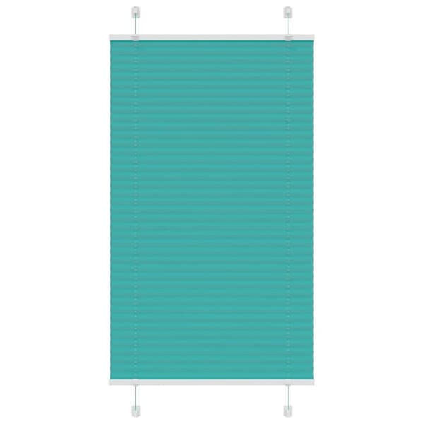 Plisserad persienn bensingrön 75x100 cm tyg bredd 74,4cm