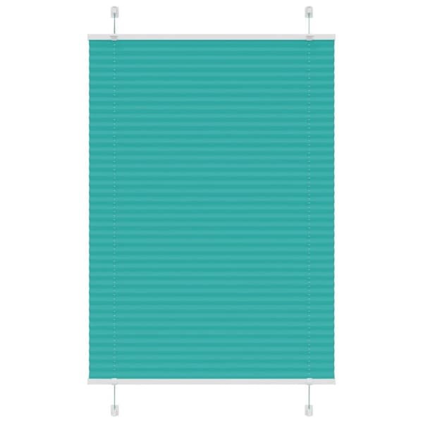 Plisserad persienn bensingrön 100x100 cm tyg bredd 99,4 cm