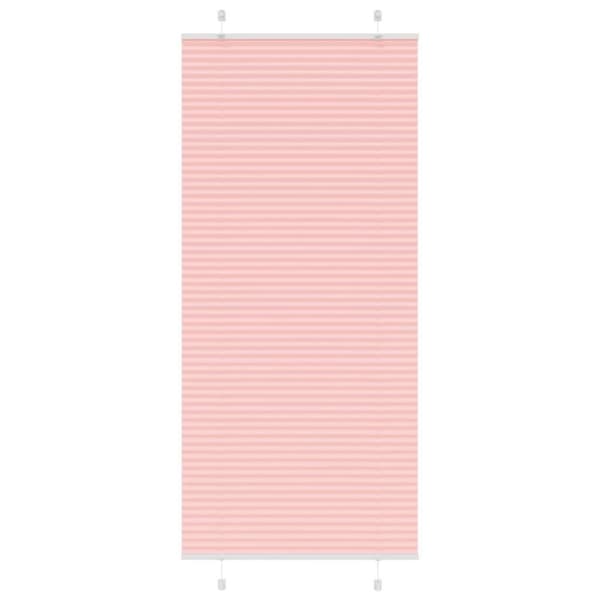Plisserad persienn rosa 90x200 cm tyg bredd 89,4 cm polyester