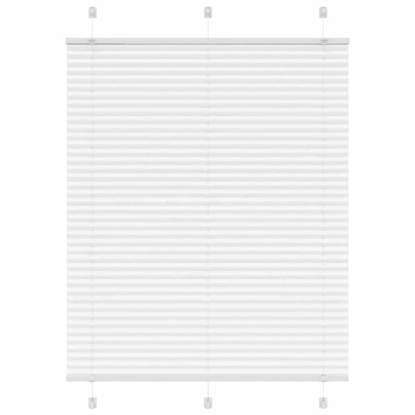 Plisserad persienn vit 110x150 cm tyg bredd 109,4cm polyester