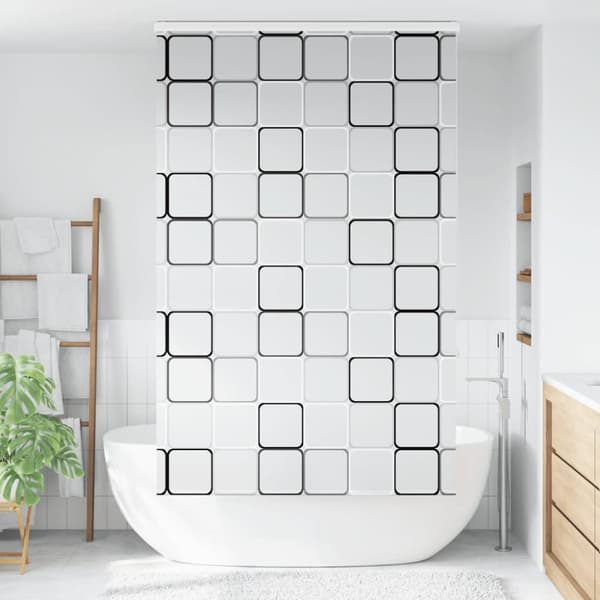 Duschrullgardin med kassett 120x240 cm tyg bredd 116 cm