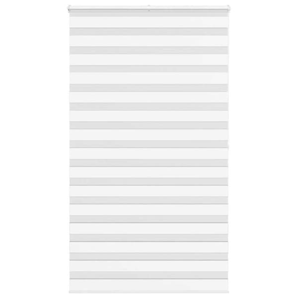 Rullgardin zebra vit 130x200 cm tyg bredd 125,9 cm polyester