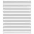 Miniatyrbild 1 av 2: Rullgardin zebra ljusgrå 125x150 cm tyg bredd 120,9cm polyester