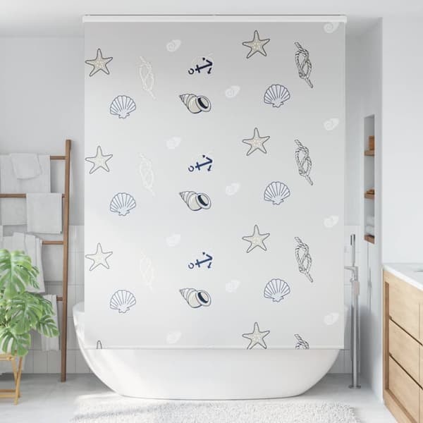 Duschrullgardin med kassett 160x240 cm tygbredd 156 cm