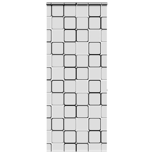 Duschrullgardin med kassett 100x240 cm tyg bredd 96 cm
