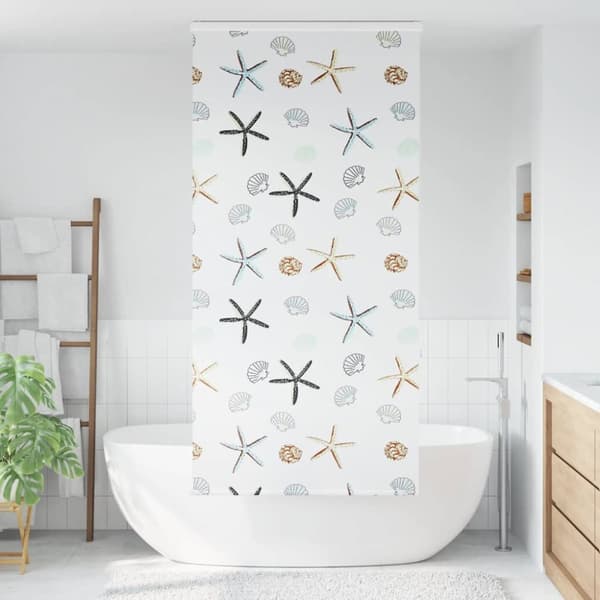 Duschrullgardin med kassett 110x240 cm tyg bredd 106 cm