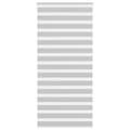 Miniatyrbild 1 av 2: Rullgardin zebra ljusgrå 100x230 cm tyg bredd 95,9 cm polyester