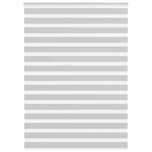 Rullgardin zebra ljusgrå 155x230 cm tyg bredd 150,9cm polyester
