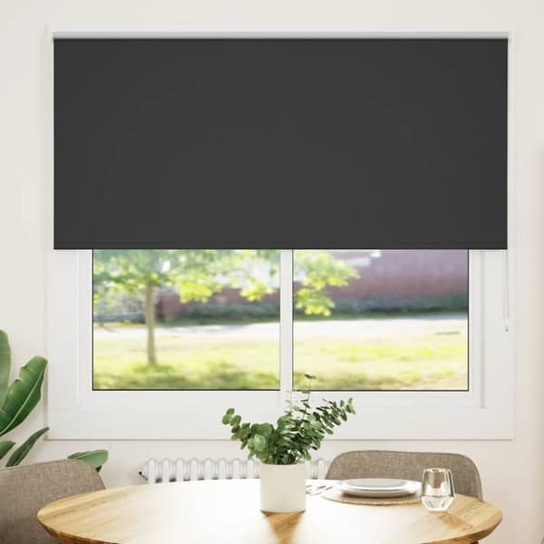 Rullgardin mörkläggning svart 150x150 cm tyg bredd 146,6 cm