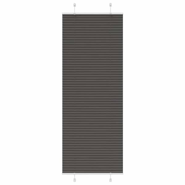 Plisserad persienn svart 70x200 cm tyg bredd 69,4 cm polyester