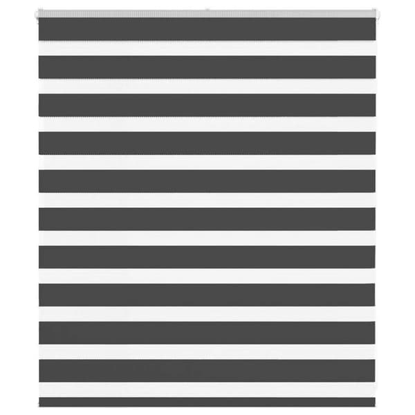 Zebra rullgardin svart 135x100 cm tyg bredd 130,9 cm polyester
