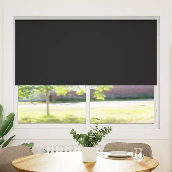 Rullgardin svart 160 x 175 cm mörkläggande